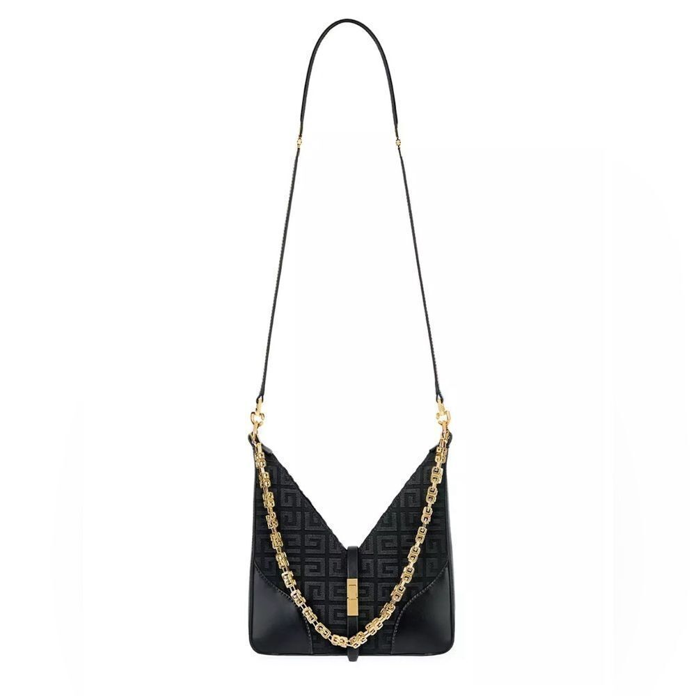 Givenchy Small Cut Out Bag In 4G Embroidered Canvas With Chain